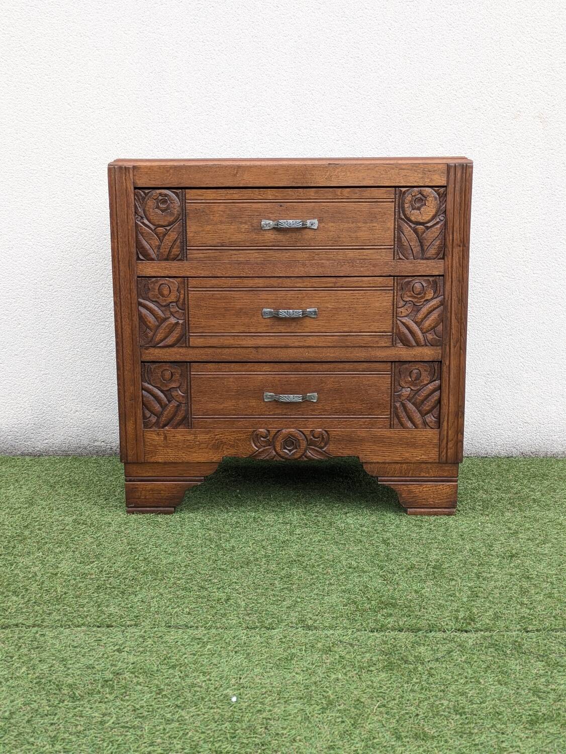 Small Art Deco chest of drawers, vintage 1930