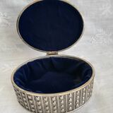 Silver metal jewelry box