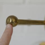 Vintage Sputnik Chandelier Gold Brass Space Age Redesign Pendant Lamp