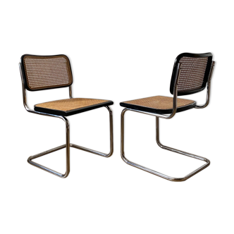 Paire de chaises cesca noire