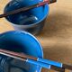 Service japonais en grès bleu