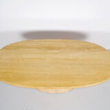 Travertine dining table Jean Charles 70s
