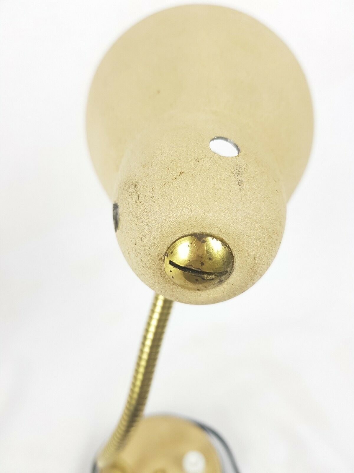 Former office lamp arm articulated in gold metal 50s