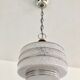 Suspension verre moucheté et chrome 1950