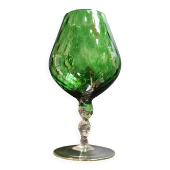 Vintage blue Empoli Florence vase