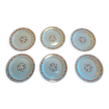 Flat plates Arcopal orange flowers