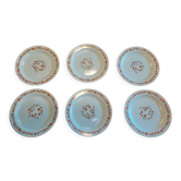 Flat plates Arcopal orange flowers