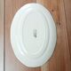 Plat ovale Digoin rose bleue