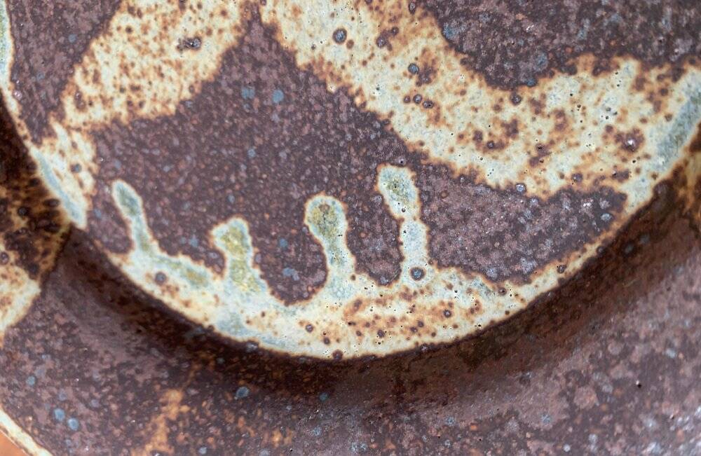 Mid-century studio pottery bowl from Visby, Denmark, 1960s.