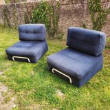 Pair of vintage Rorberg low chairs from Ikea