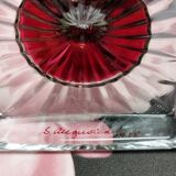 bougeoirs Westmorland vintage, bougeoirs, Ruby Red Flash. Artiste signé daté