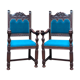 Pair of Renaissance-style armchairs