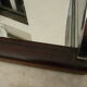 Large plateau mirror macassar chrome metal art deco modernist takes hoops