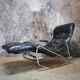 Black leather rocking chair, Banmüller