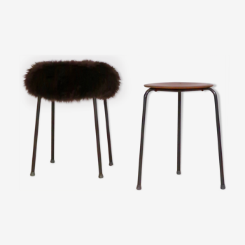 Pair of Danish stools from the 1960s