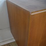 Scandinavian teak and metal row lb Larsen Kofod