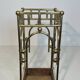 Modernist brass umbrella stand in the style of Joseph Hoffmann
