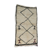 Tapis beni ouarain en laine 90x143
