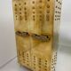 Italian Brass Bar Cabinet with Sculptural Cast Brass Handles
