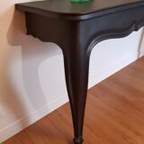 Console murale noire de style Louis XV