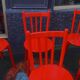 Suite de 6 chaises design 1980