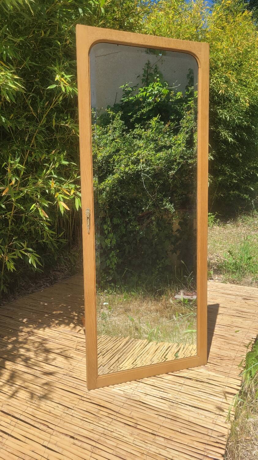 Renovated antique bevelled mirror