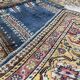 Vintage turkish silk & wool  rug ,feiner handgeknüpfter orientteppich  135x90 cm