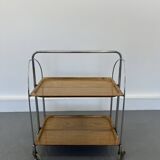 Mid-century foldable serving trolley from bremshey solingen,1950s