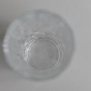 Vintage Transparent Crystal Glasses Set of 11 - Italian 1970s Tableware