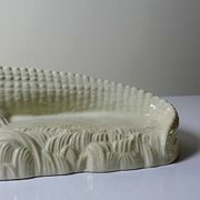 Large ancient crocodile Sarreguemines pottery Art Deco 1930s