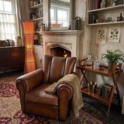 Vintage Leather Club Armchair from the 1950s