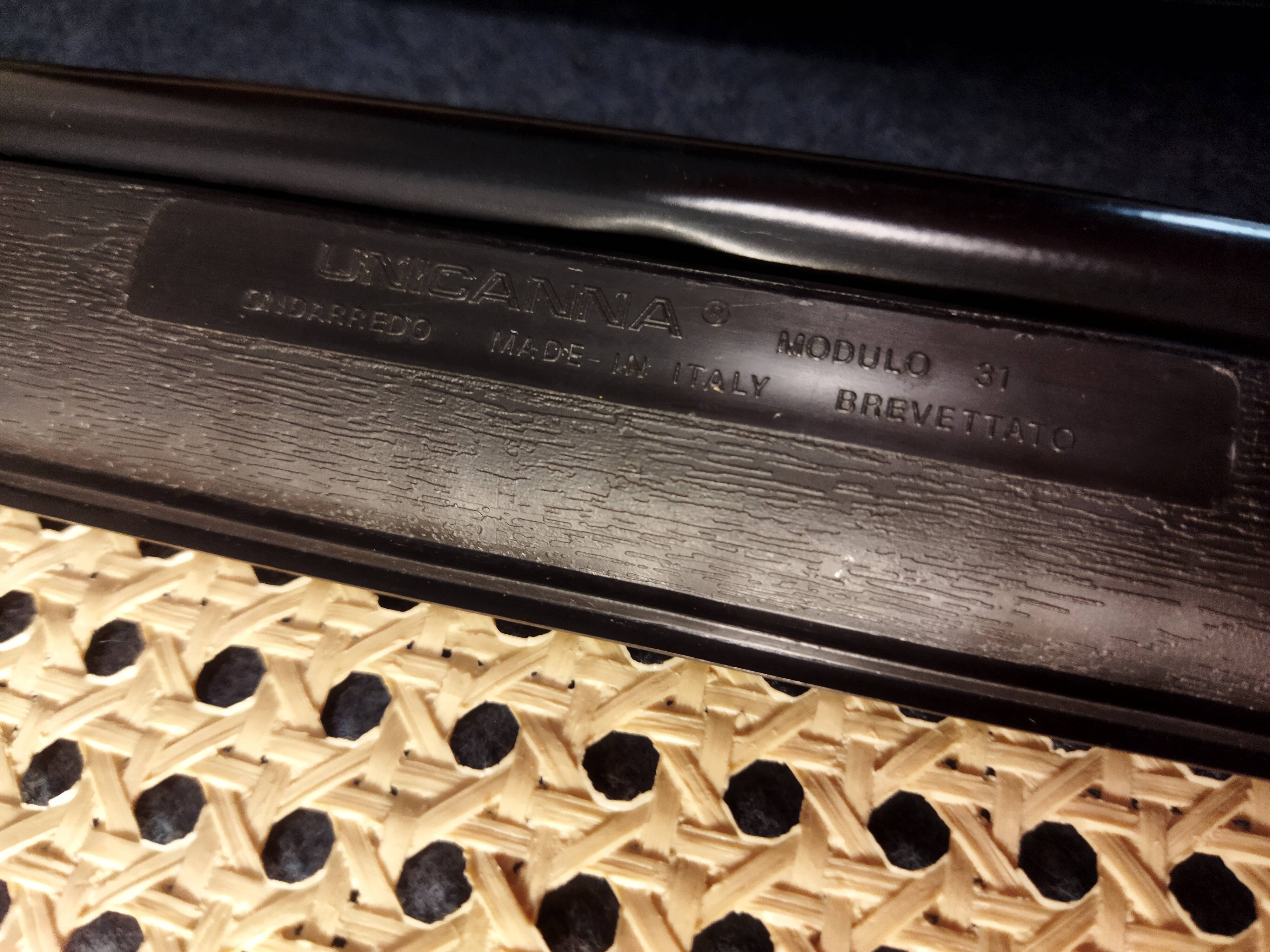 Pair of Italian folding chairs