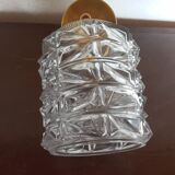 Pair of vintage molded glass wall sconces