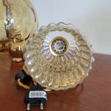 Moulded glass walking lamp