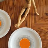 Set of 4 orange plates Bareuther 131
