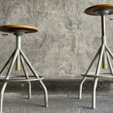 Pair of BAO workshop stools, 1950s