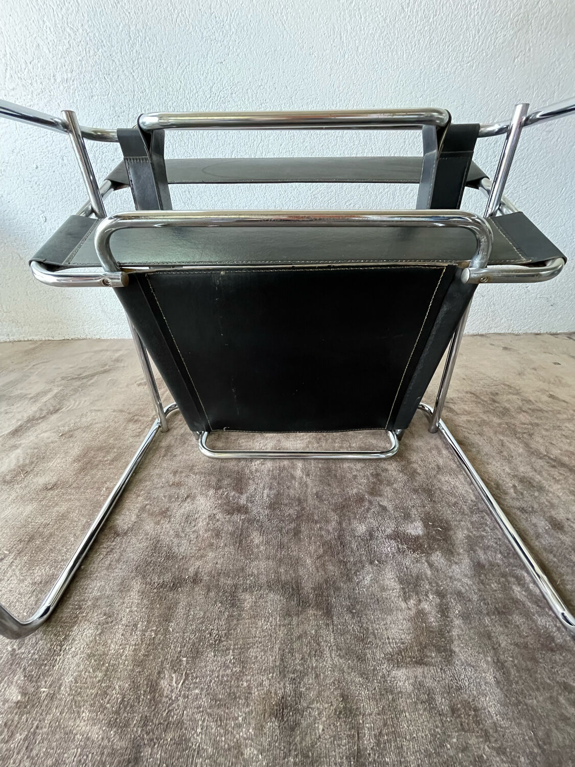 Wassily armchair by Marcel Breuer black