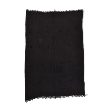 Tapis de chanvre vintage à pois 246x167cm