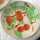 Lot 5 assiettes a dessert anciennes barbotine st clement decor peaches