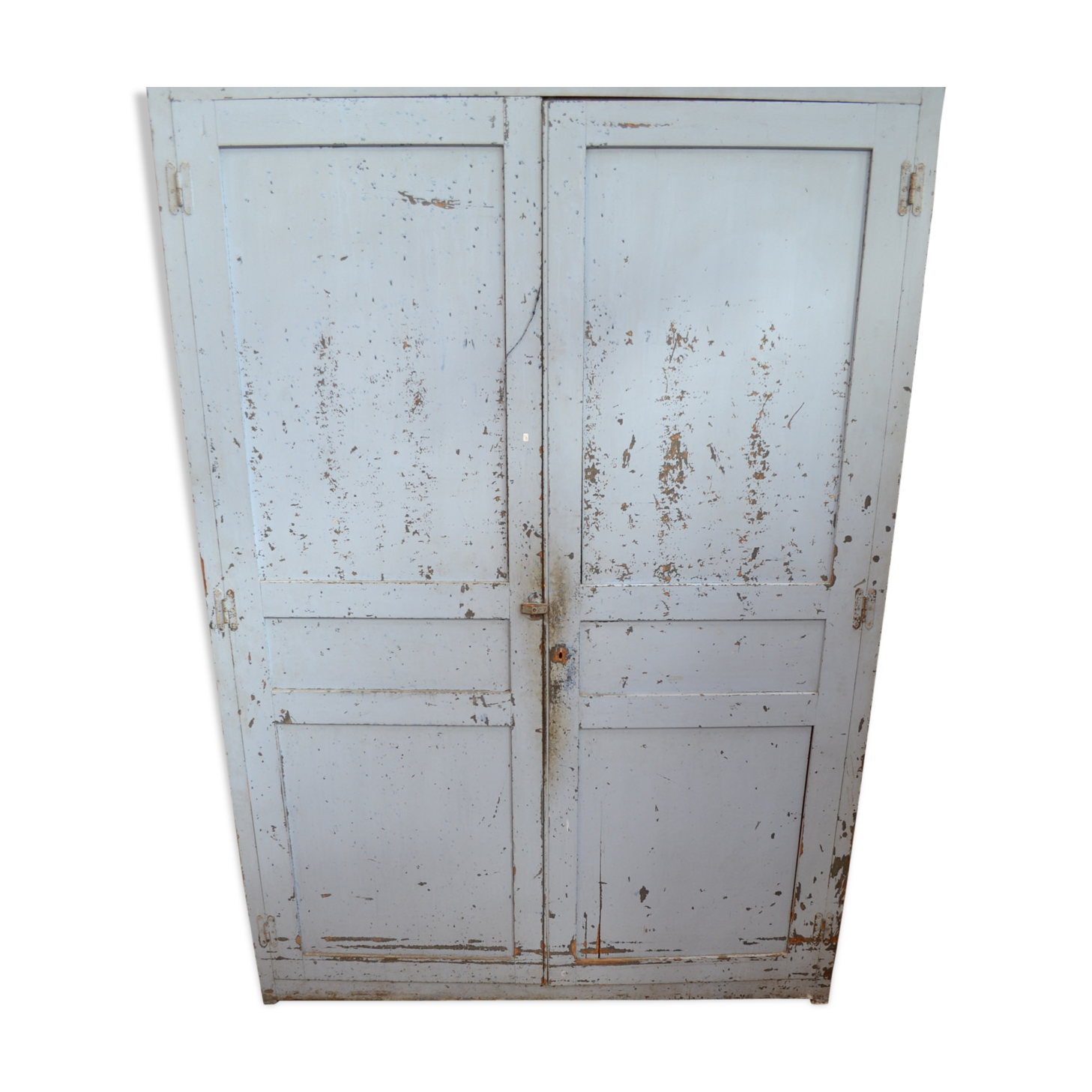 Workshop blue weathered wood furniture