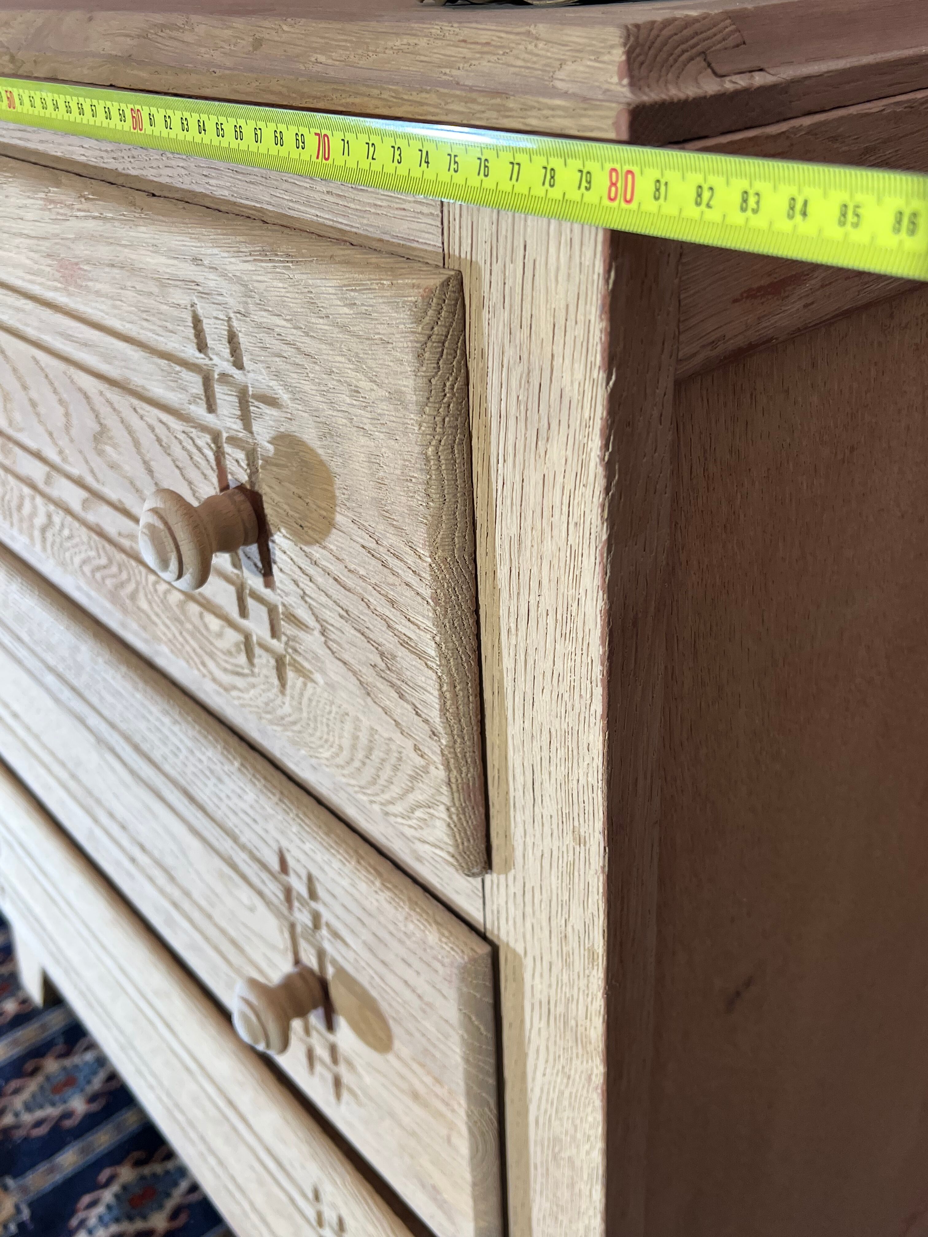 Chest of drawers 3 drawers art deco in wood