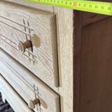 Commode 3 tiroirs art déco en bois