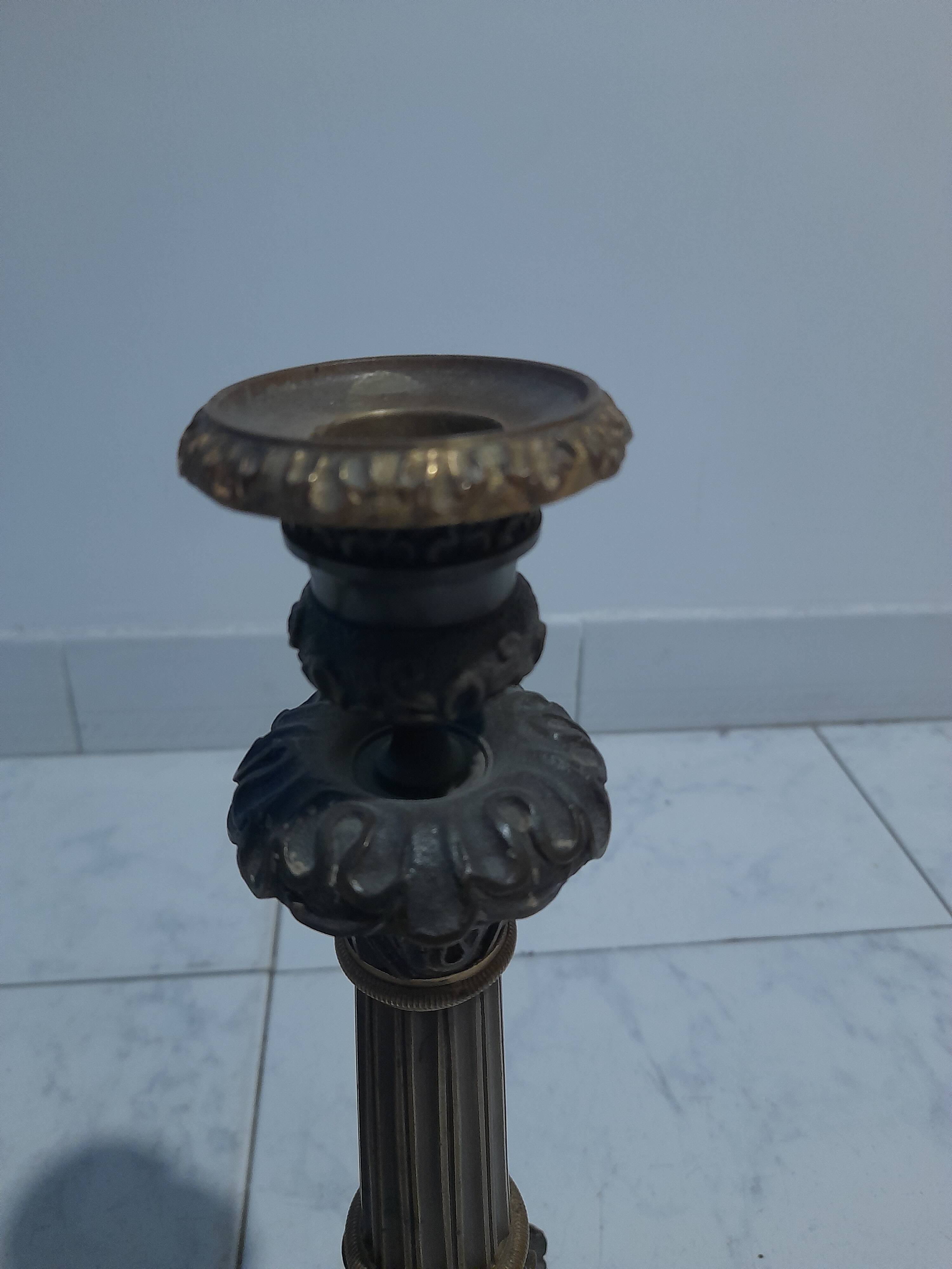 Restoration period chandelier, circa 1830, in various bronzes