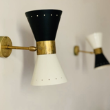 Wall sconce in the style of italian creations of the 50