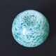 🌊 Speckled blue-green blown glass vase — vintage style