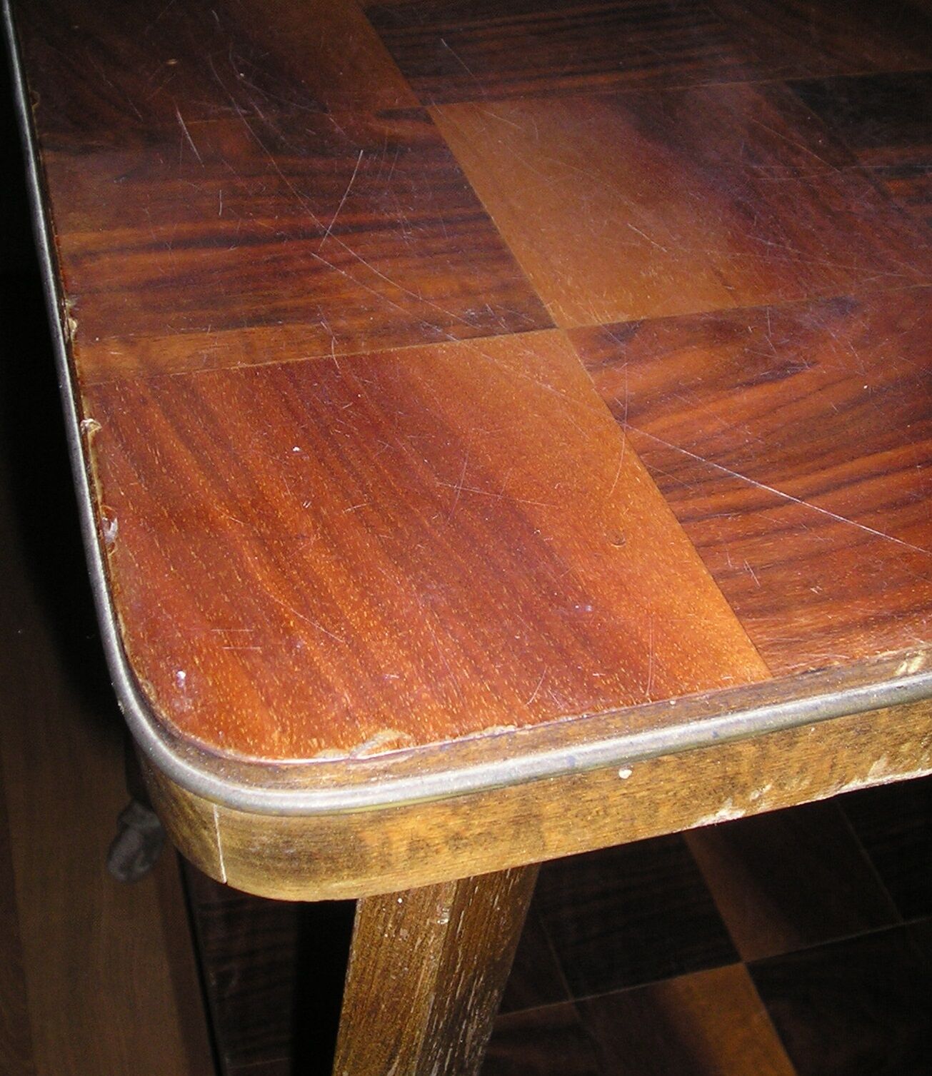 2-tray rolling side table, 50s