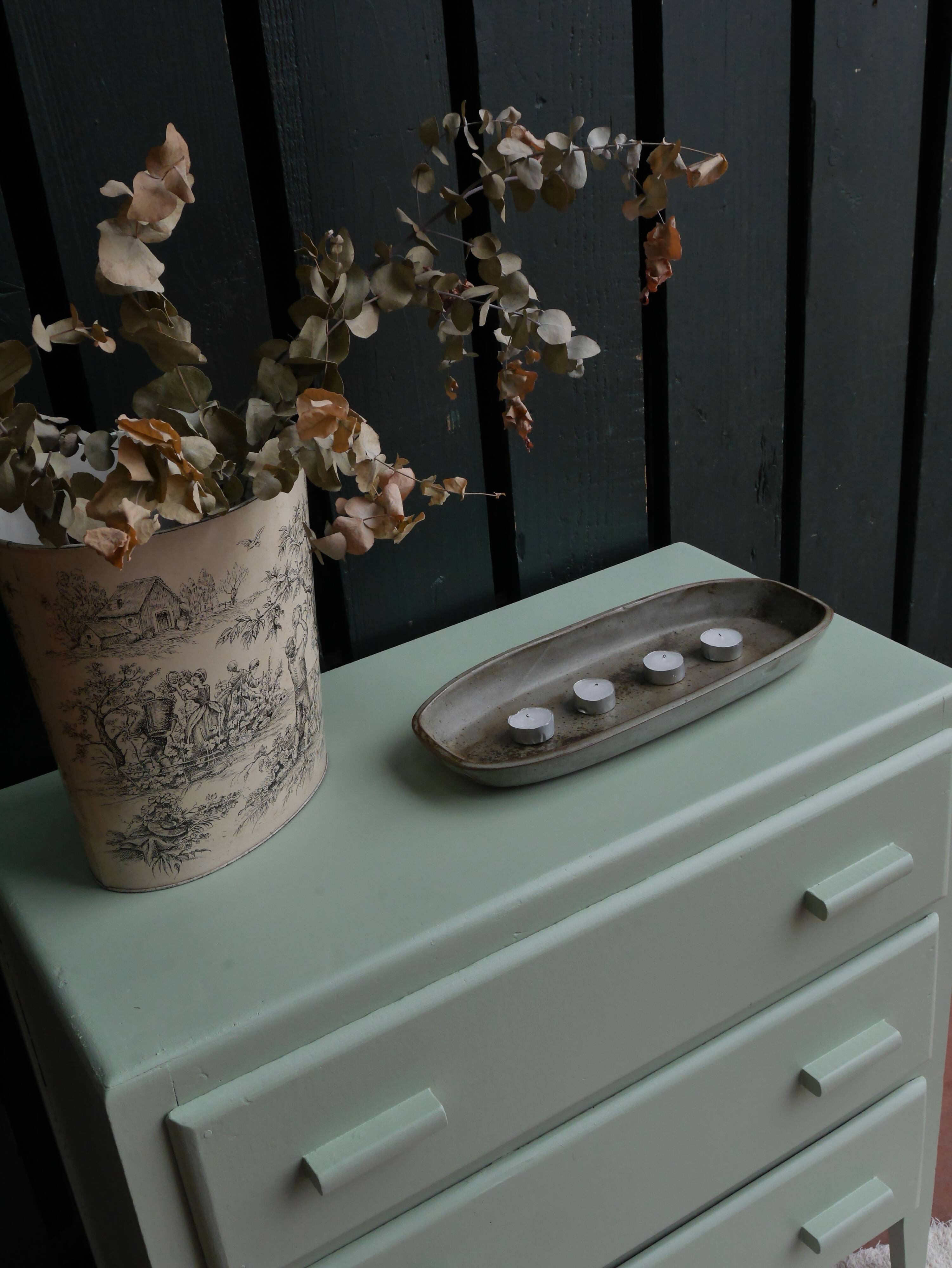 Pastel green chest of drawers
