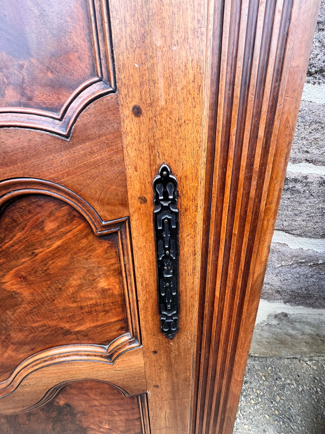 Old wardrobe door