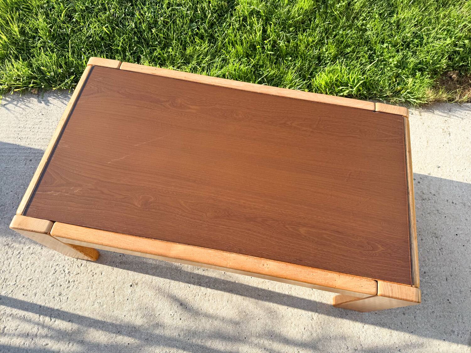 Solid elm coffee table