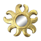 Golden sun mirror
